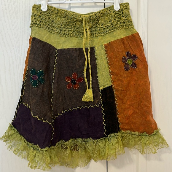 BRAND NEW NEPAL HANDMADE SKIRT - Picture 1 of 11